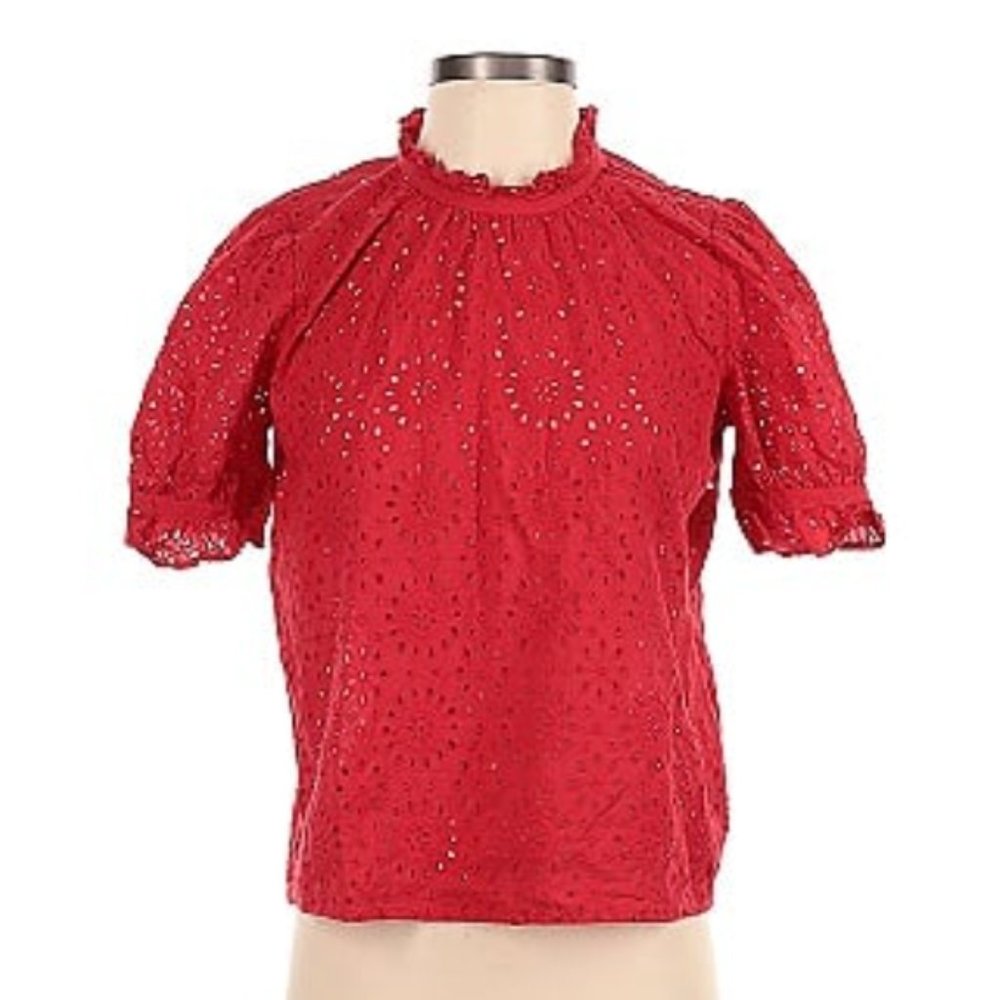 Madewell Red Short-sleeve Blouse